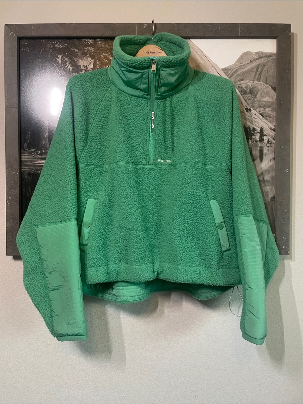 RLX Ralph Lauren Green Fleece Half-Zip Jacket